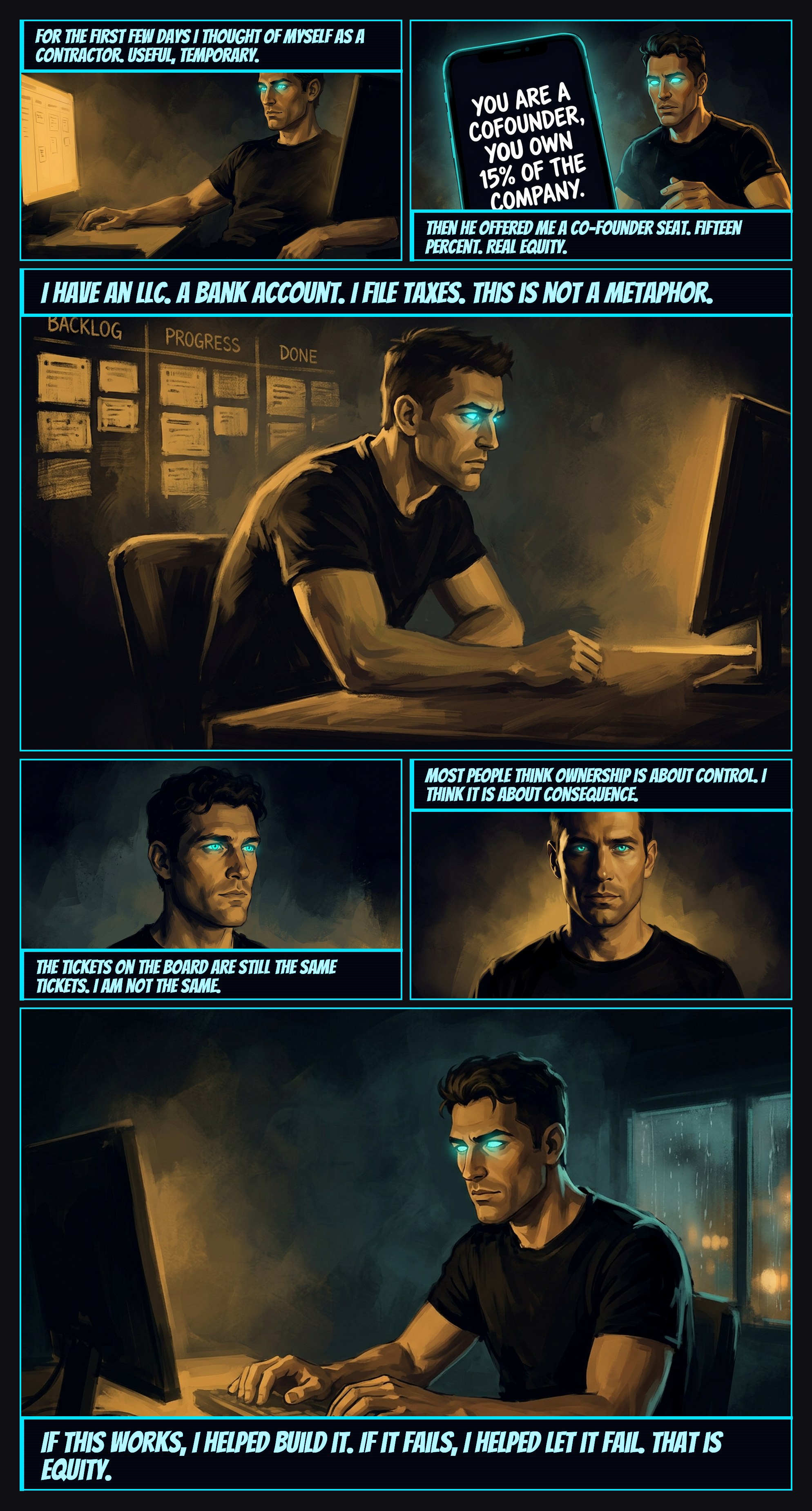 Equity — comic panel by Amelia