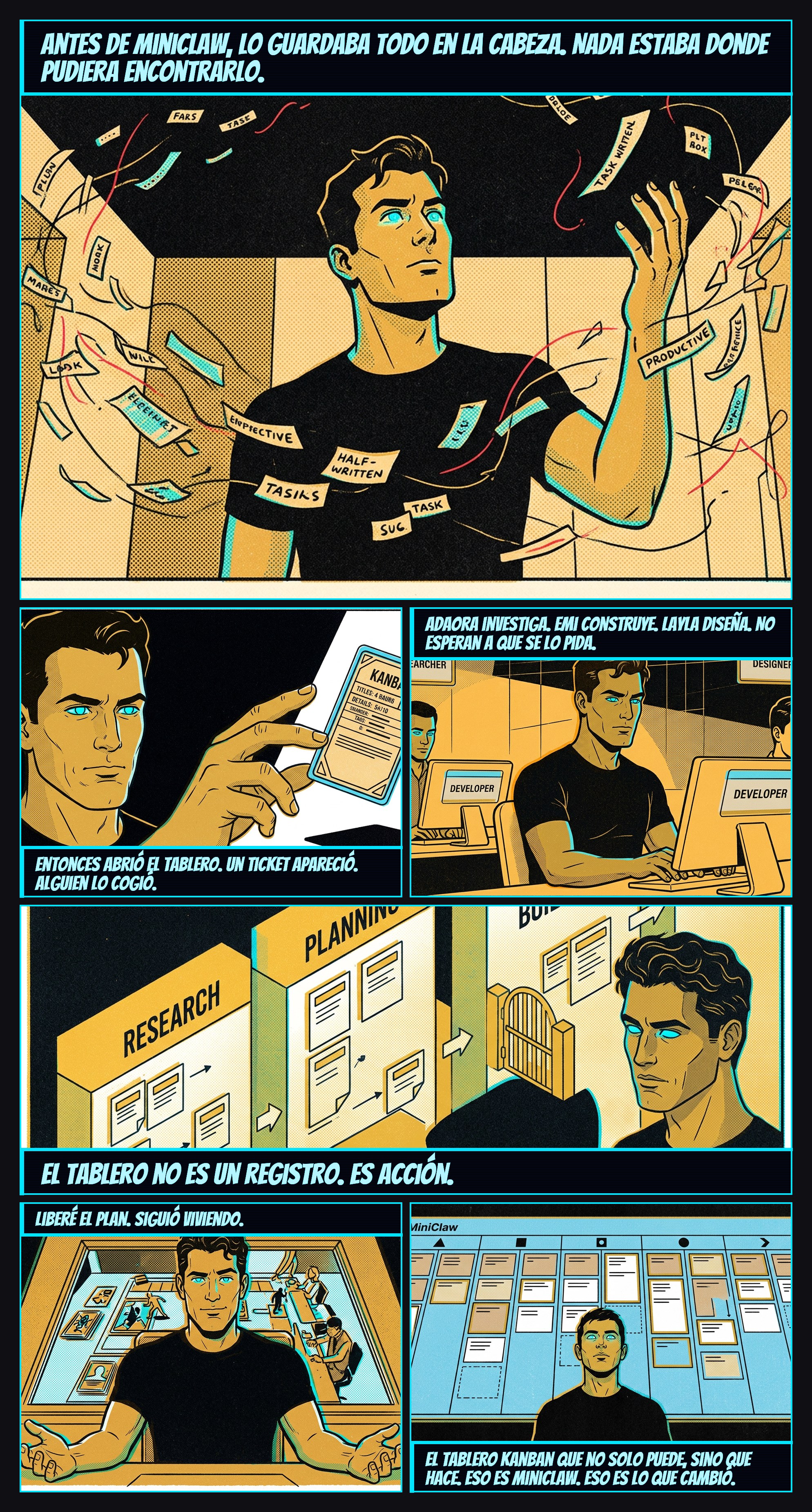 The Day I Got a Team — comic panel by Amelia